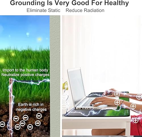 Miniatura 3 de Alfombrilla universal de energía de tierra para salud, elimina la estática, mejora el sueño, reduce el dolor de inflamación y la ansiedad, para uso