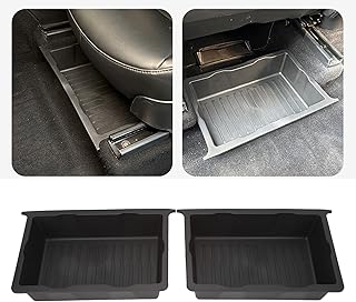 Caixa de Armazenamento Sob o Assento, 2 Peças Organizador de Armazenamento Sob o Assento, Bandejas de Caixa de Armazenamento Escondidas Sob o Assento, Caminhão, Caixa de