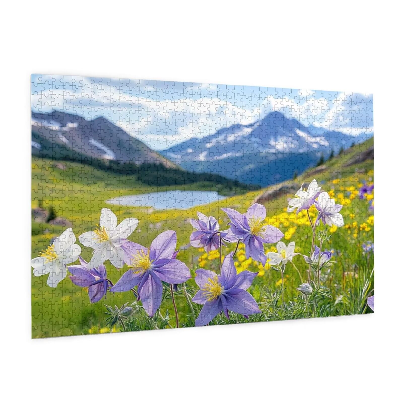 Puzzle 2000 Teile, Puzzle Erwachsene, Holzpuzzle Berg Impossible Jigsaw, Clevere Rätsel, HD Farbe Jigsaw mit Geschenkbox Verpackung for Aesthetic Room Decor, Geschenke für Frauen Blume 100x70cm p-1534