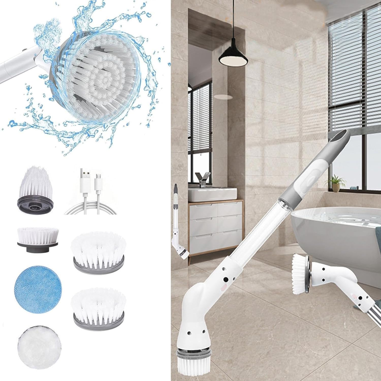 Electric Spin Scrubbers,Cordless Power Shower Scrubbers