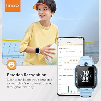 imoo Z7 Kids Smartwatch, Dual-Camera HD Video and Phone Call Watch Phone, GPS with Real-time Locating & 14 Days History, 4 Sport Modes, 24H Health Monitoring, Water Resistant to 20m for Kids (Blue)