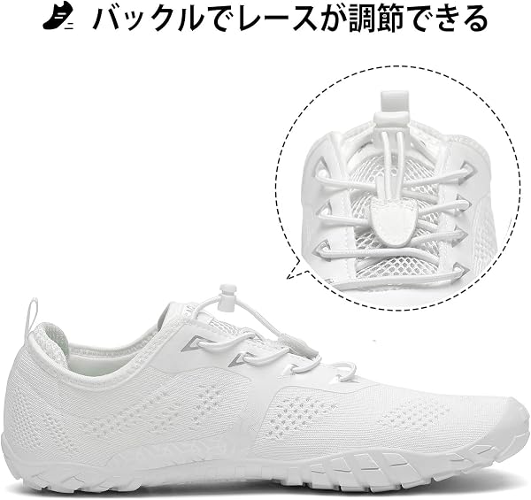 [SAGUARO] ベアフットシューズ フィットネスシューズ ポータブル ジム トレーニングシューズ 男女兼用（22.5-30.0cm） - 3