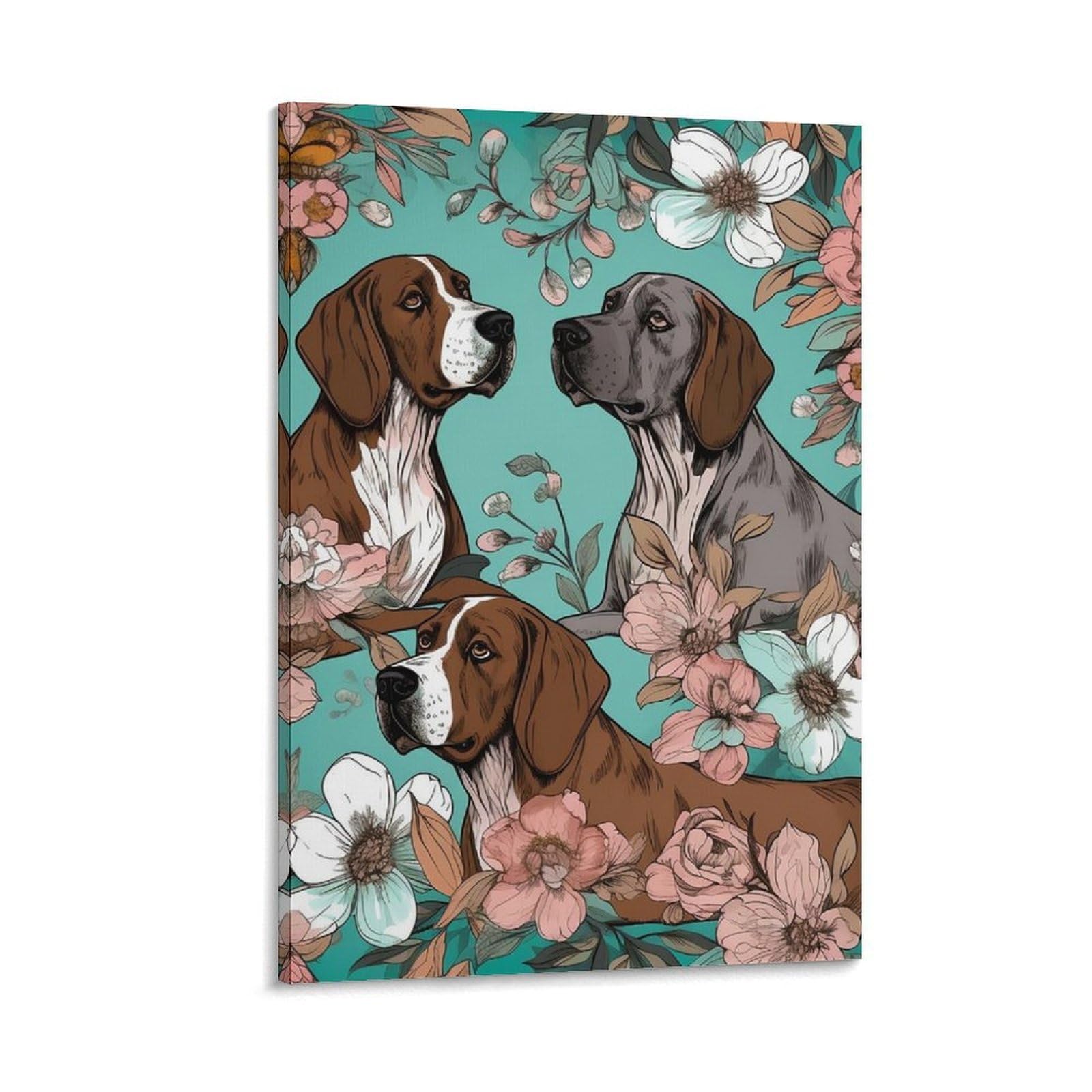 Canvas Wall Art for Living Room 16"x24" Modern Artwork Painting Pictures Hanging Canvas Prints Animal Aesthetic Wall Art for Bedroom Bathroom Office Wall Art Print Decor Animal Canvas Wall Art for Be