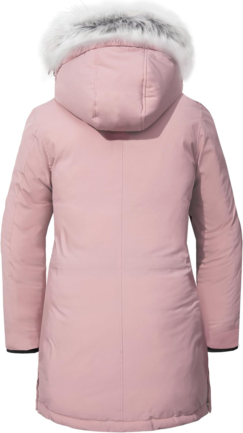wantdo Plus Size Winter Coats for Women Thick Parka Jacket with Hood