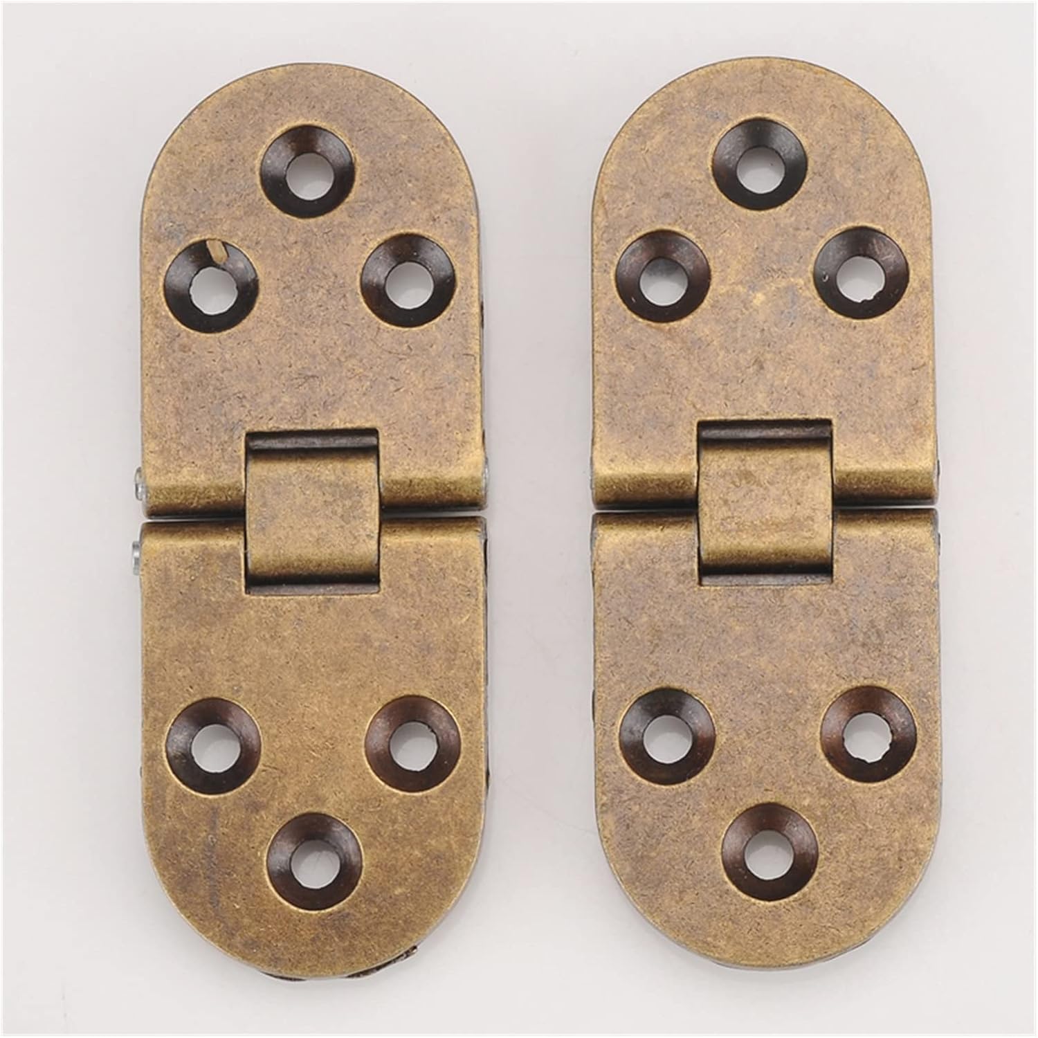 Hinges 2Pcs Flap Folding Hinges Hidden Hinge Cabinet Table Doors Thicken Zinc Alloy DIY Furniture Concealed Support Screws (Color : Bronze)