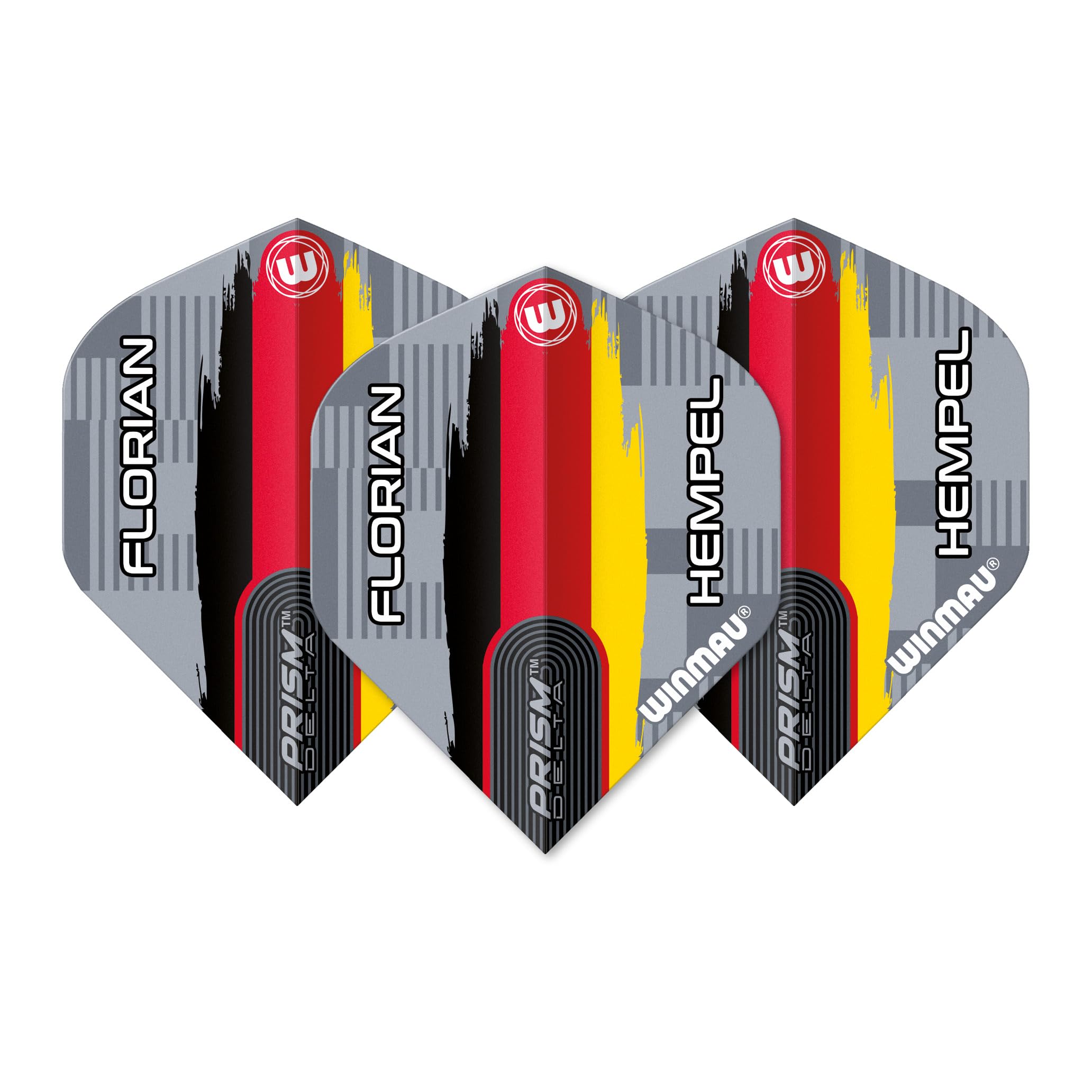 WINMAU Prism Delta Florain Hempel Flag Design Dart Flights - 10 sets per pack (30 dart flights in total) - Image 4