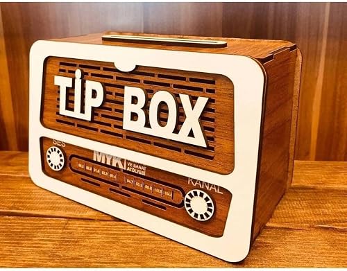 Nostalji Radyo Tip Box Bahşiş Kutusu