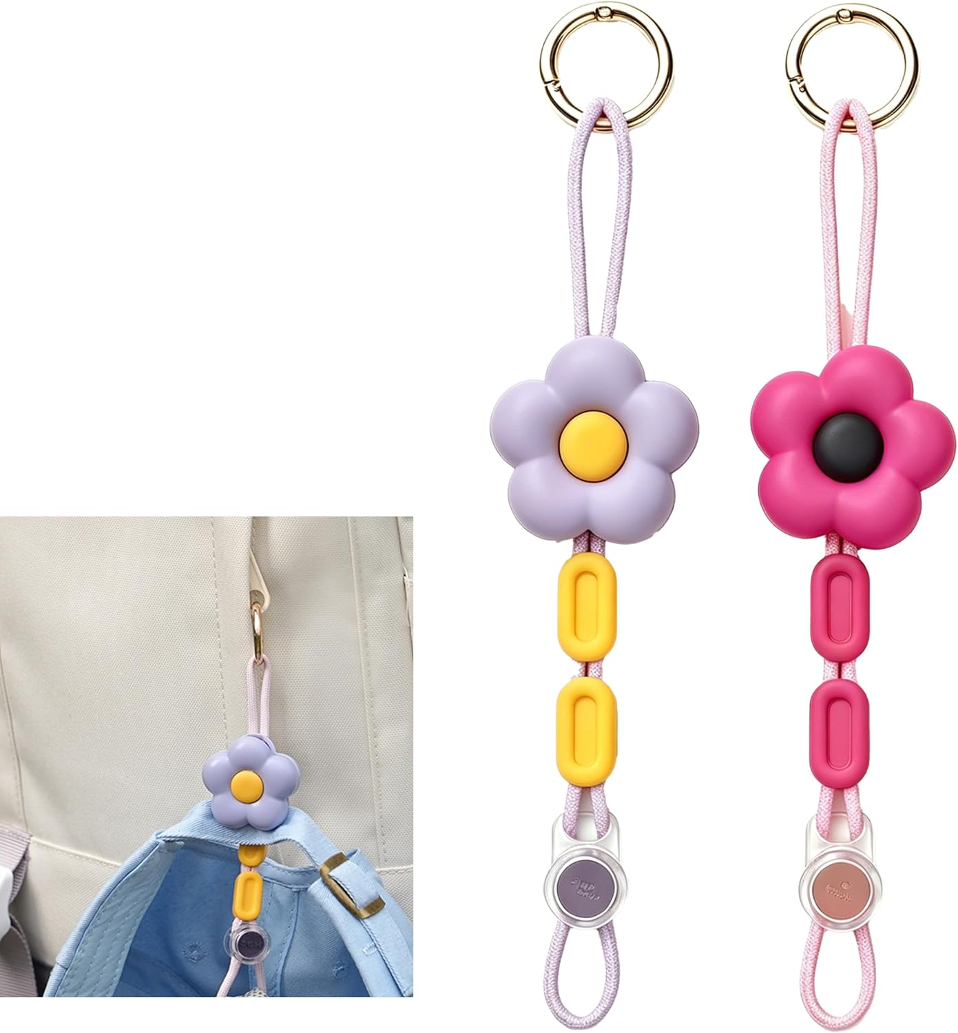 Bpluma Flower Hat Clip with Adjustable Drawstring