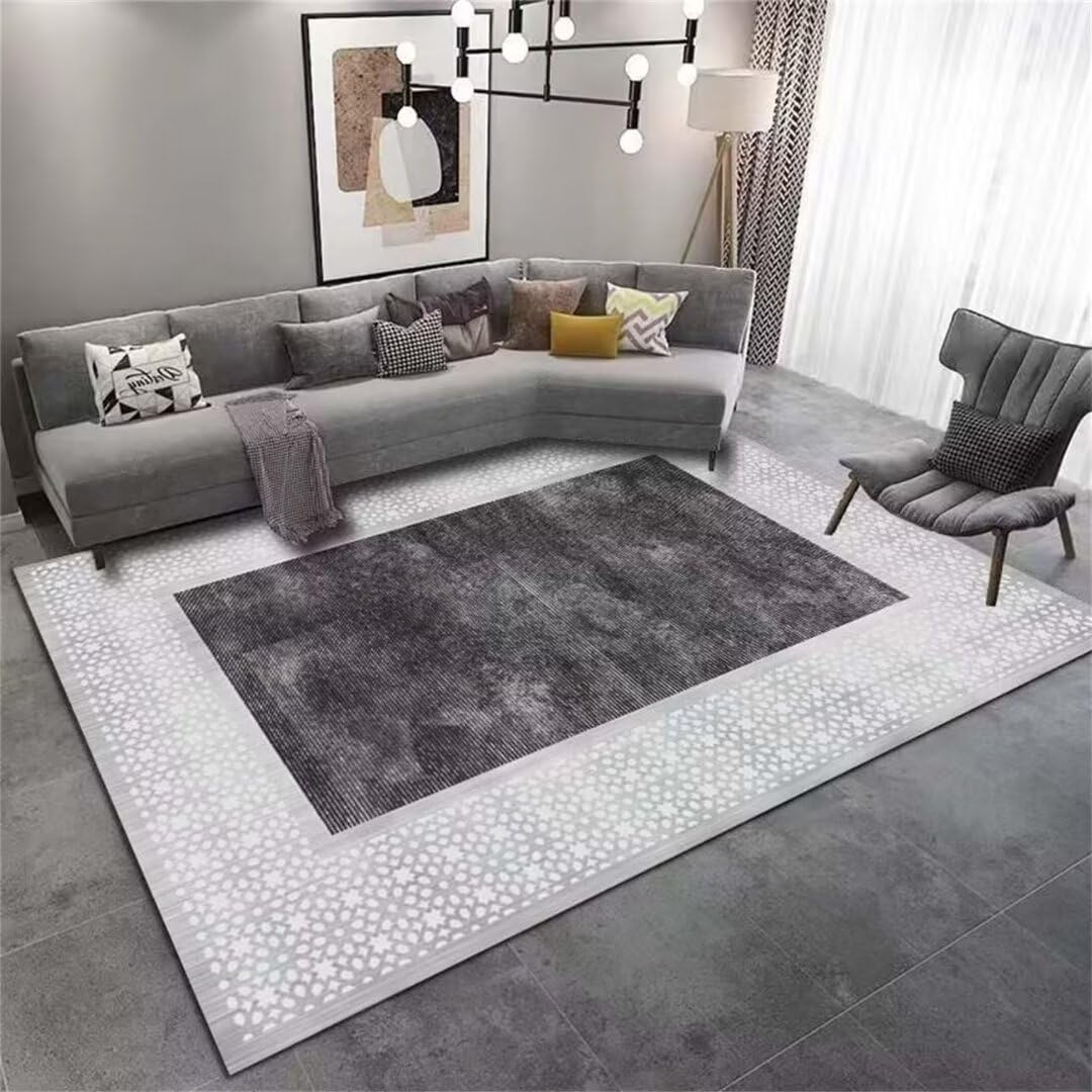 Tapis de couloir insonorisant tapis doux moderne gris