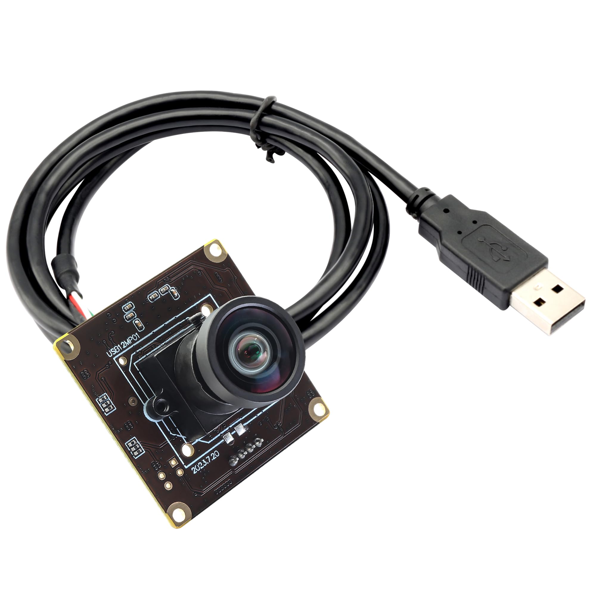 Svpro Modulo fotocamera USB 12 MP 4K 30 fps, IMX577 1080P 120 fps, telecamera ad alta velocità M12, grandangolo, PC, per Raspberry Pi
