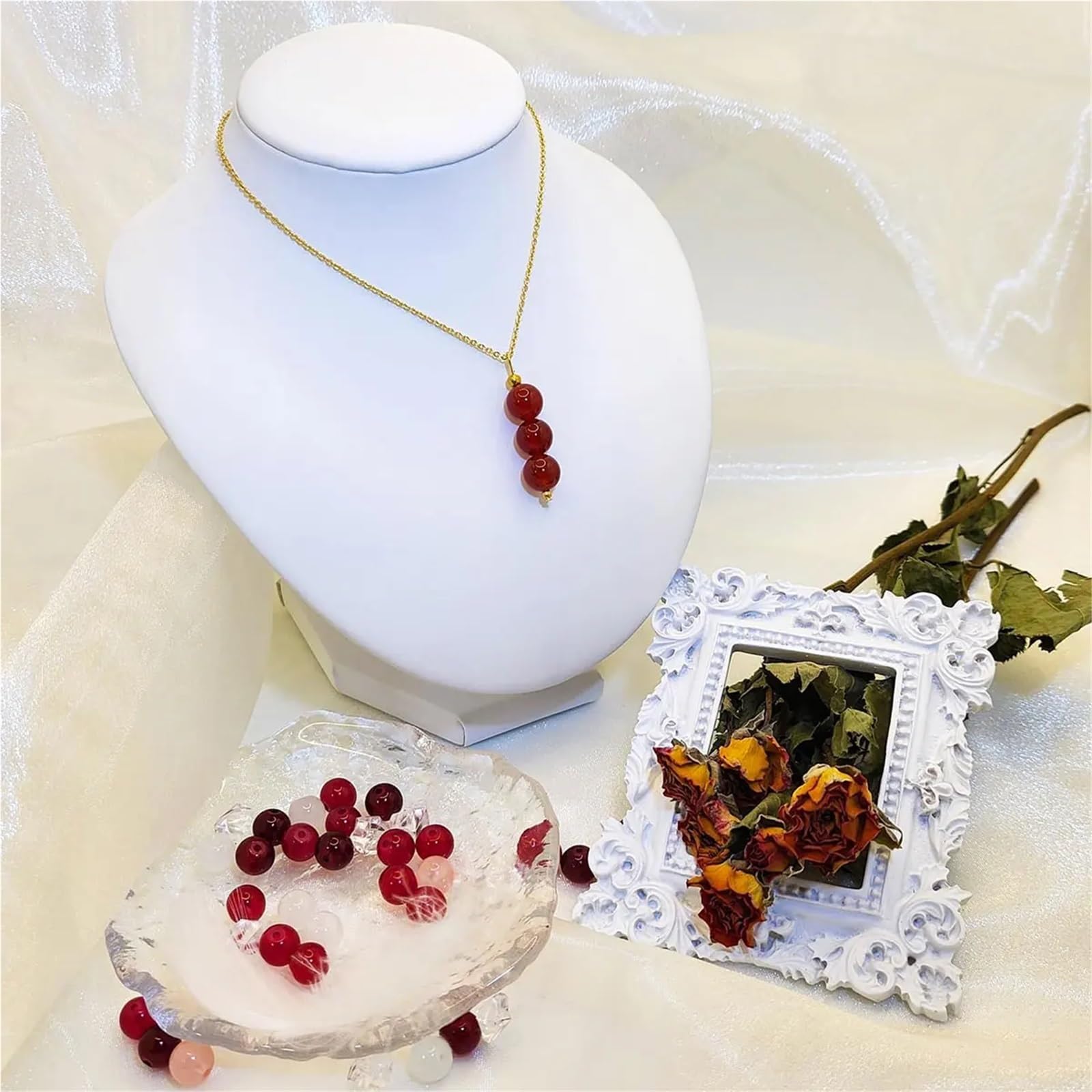 Milchglas-Rocailles, 2 Schachteln, 48 Fächer, Glasperlen für Schmuckherstellung, 24 Farben, 8 mm, Kristall-Armband-Set, runde Suita