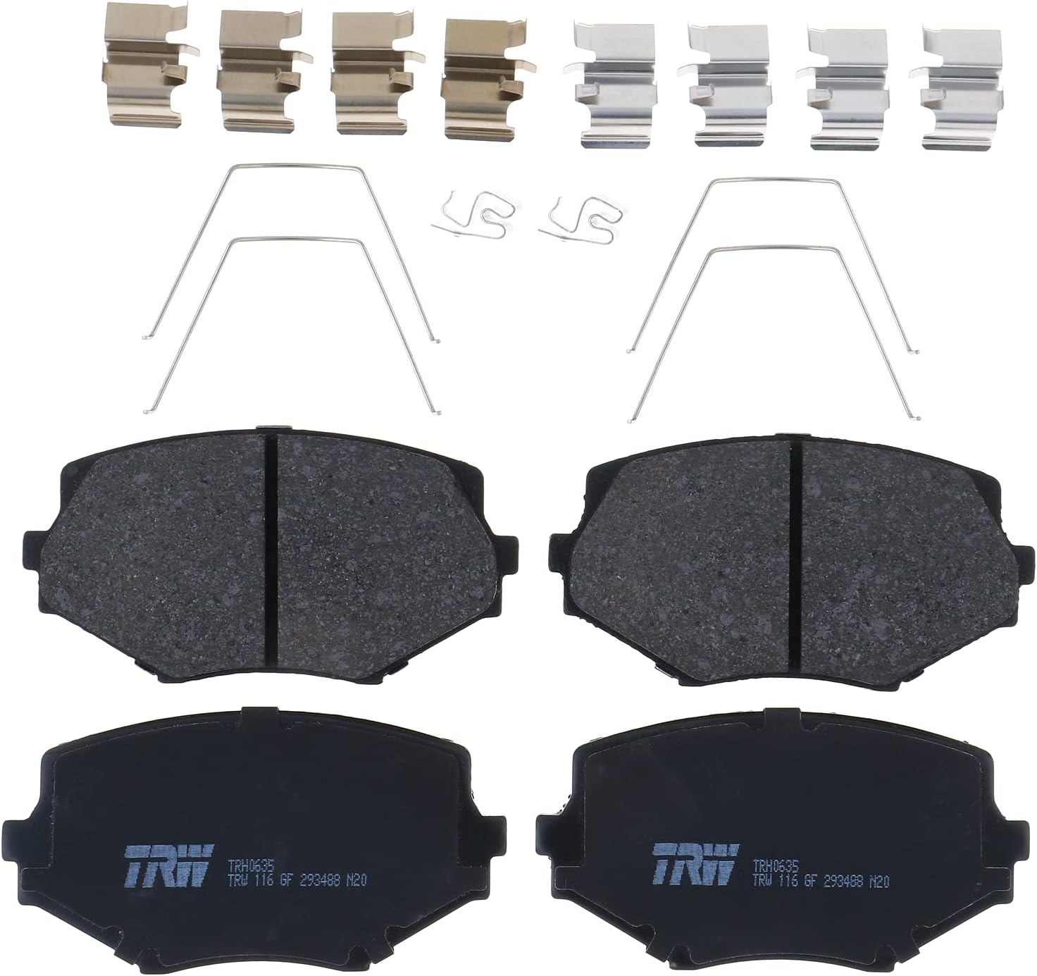 TRW Pro TRH0635 Disc Brake Pad Set For Mazda Miata 1994-1997, Front, And Other Applications
