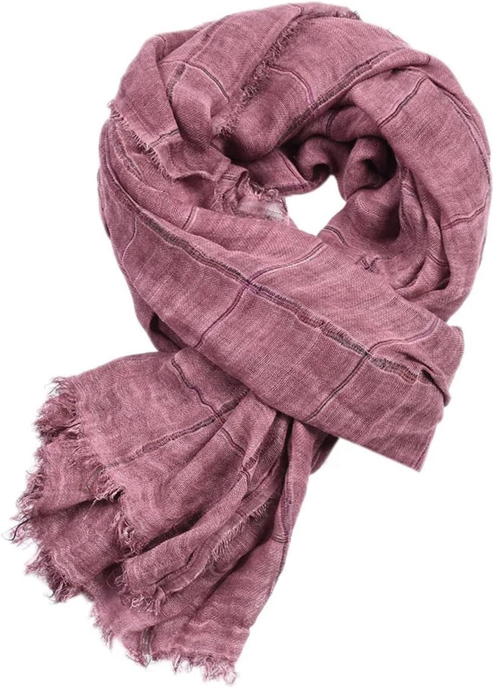Scarf Fashion Cotton Linen Men Scarf Tie-dye Striped Men's Winter Scarves Casual Scarf for Men and Women(Color 4)