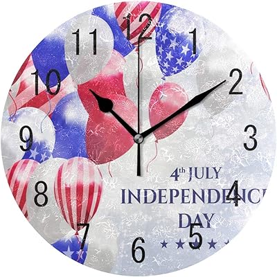 Pam9877ga Reloj De Pared Redondo De Madera Con Diseno De Globo