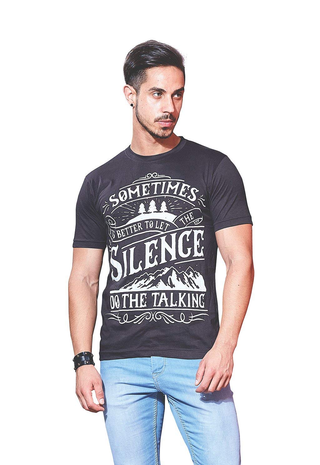 StormBase Men Silence Printed Tshirt