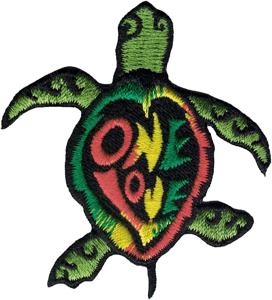 Mini One Love Turtle Patch - Iron On or Sew On (2 X 2)