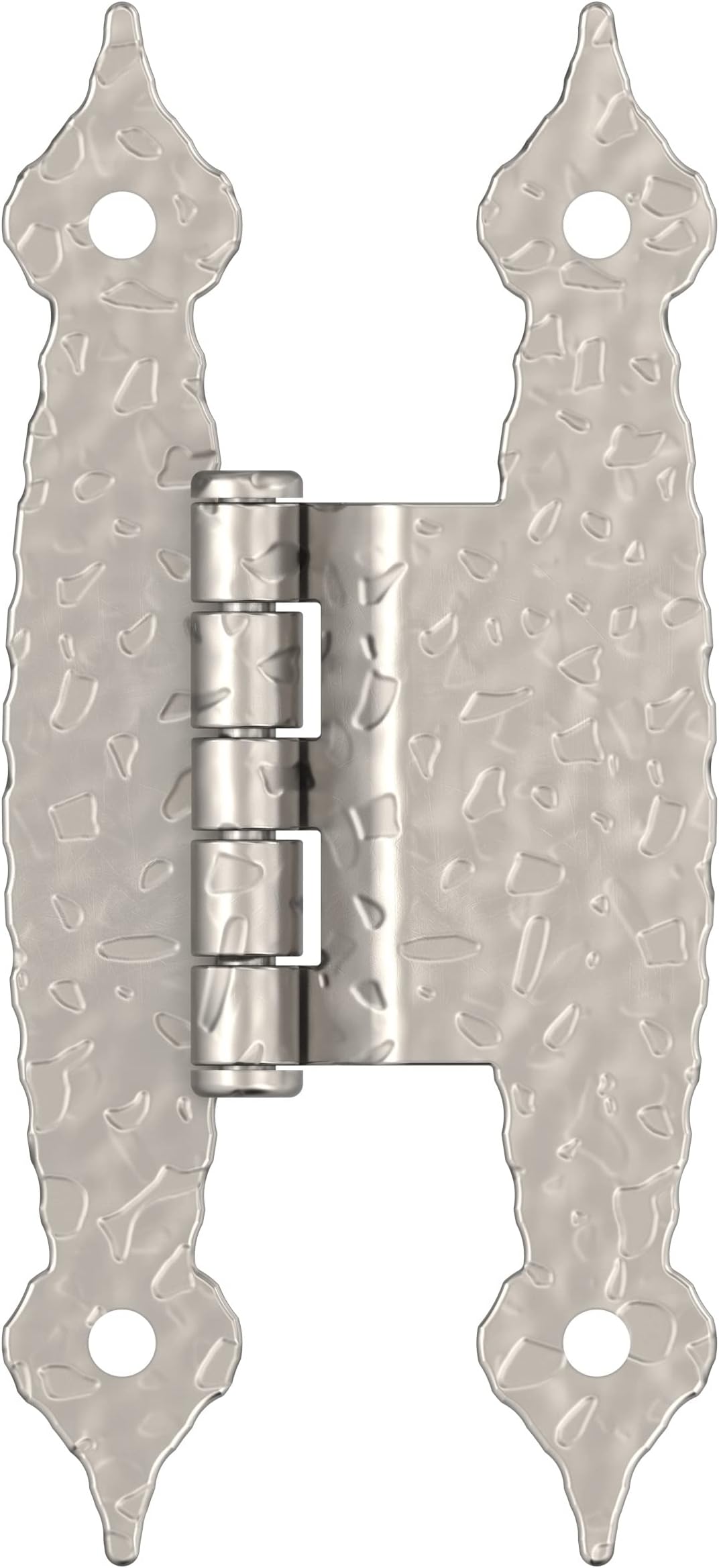 Amerock BPR3406G10 | Cabinet Hinge | 3/8 in (10 mm) Offset Non-Self Closing Face Mount | Satin Nickel | Kitchen Cabinet Door Hinge | 1 Pair/2 Pack | Functional Hardware