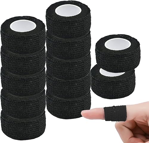 Miniatura 1 de WUXTANGZ - Vendaje autoadhesivo de 1 pulgada, 5 yardas, cinta atlética no tejida para veterinario, cinta médica elástica para estiramiento, deporte,