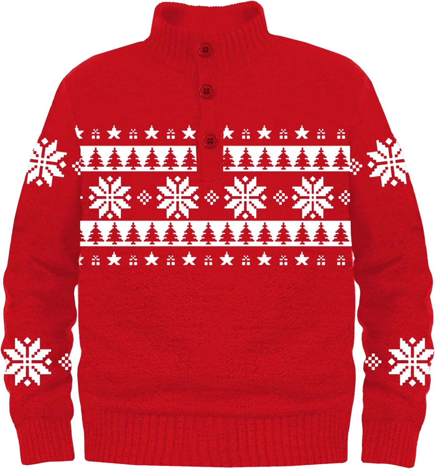 Remimi Kids Christmas Sweater Boys Girls Xmas Snowflake Pullover