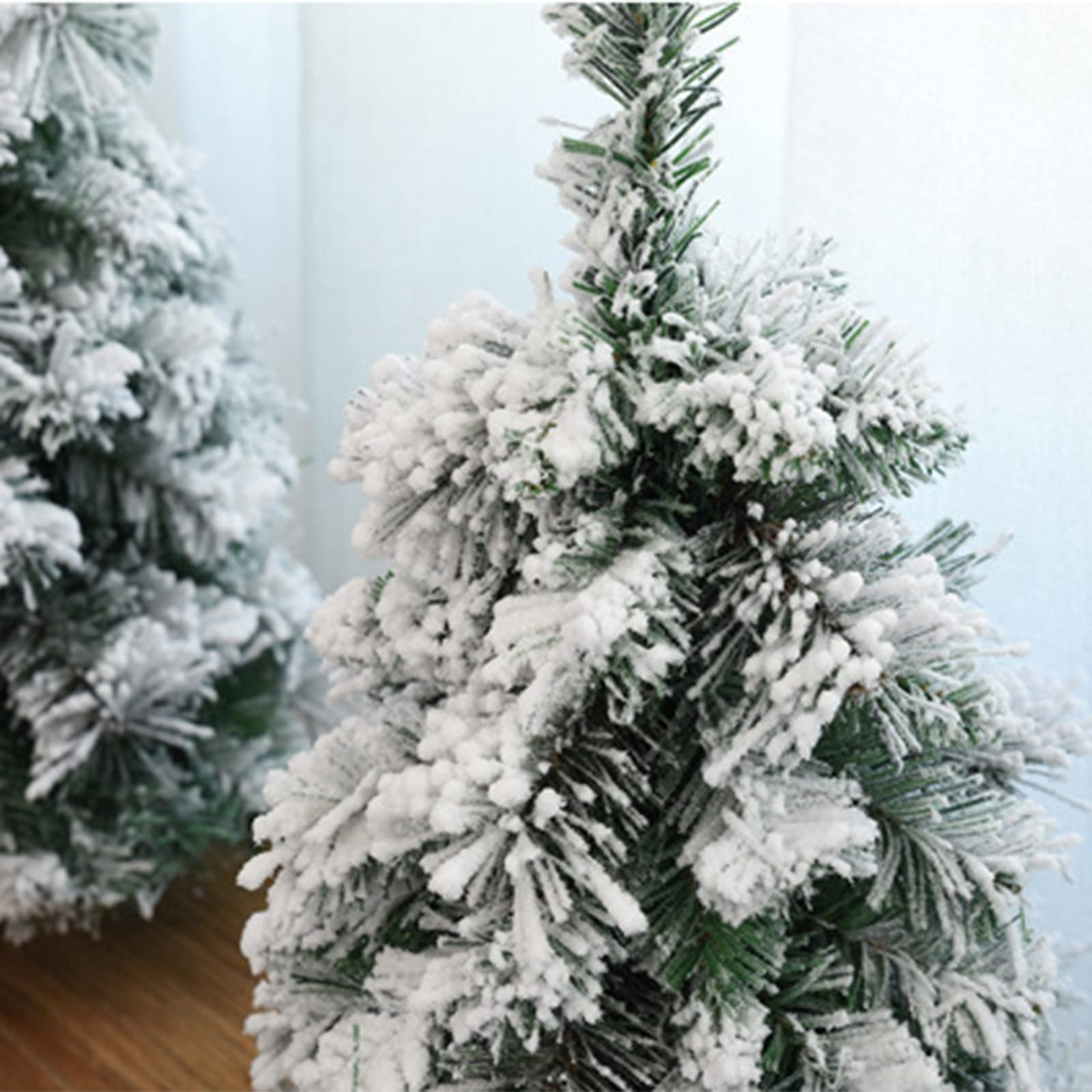 4 Mini Alberi Di Natale Da Tavolo Fofetbfo – 30 Cm Con Base In Iuta, Verdi E Finti
