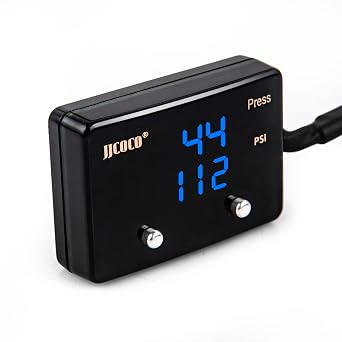 Dual Oil Pressure Gauge 232PSI LED Digital Display 12V Press Gauge Meter Kit with Oil Pressure Sensor for Car Truck Vehicle Automotive