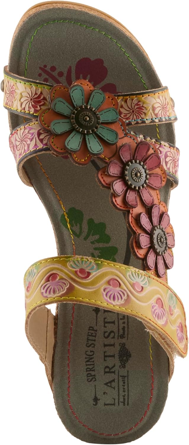 Spring Step L'Artiste Women's Delight Slide Sandals Hook & Loop Straps for Women - Image 4
