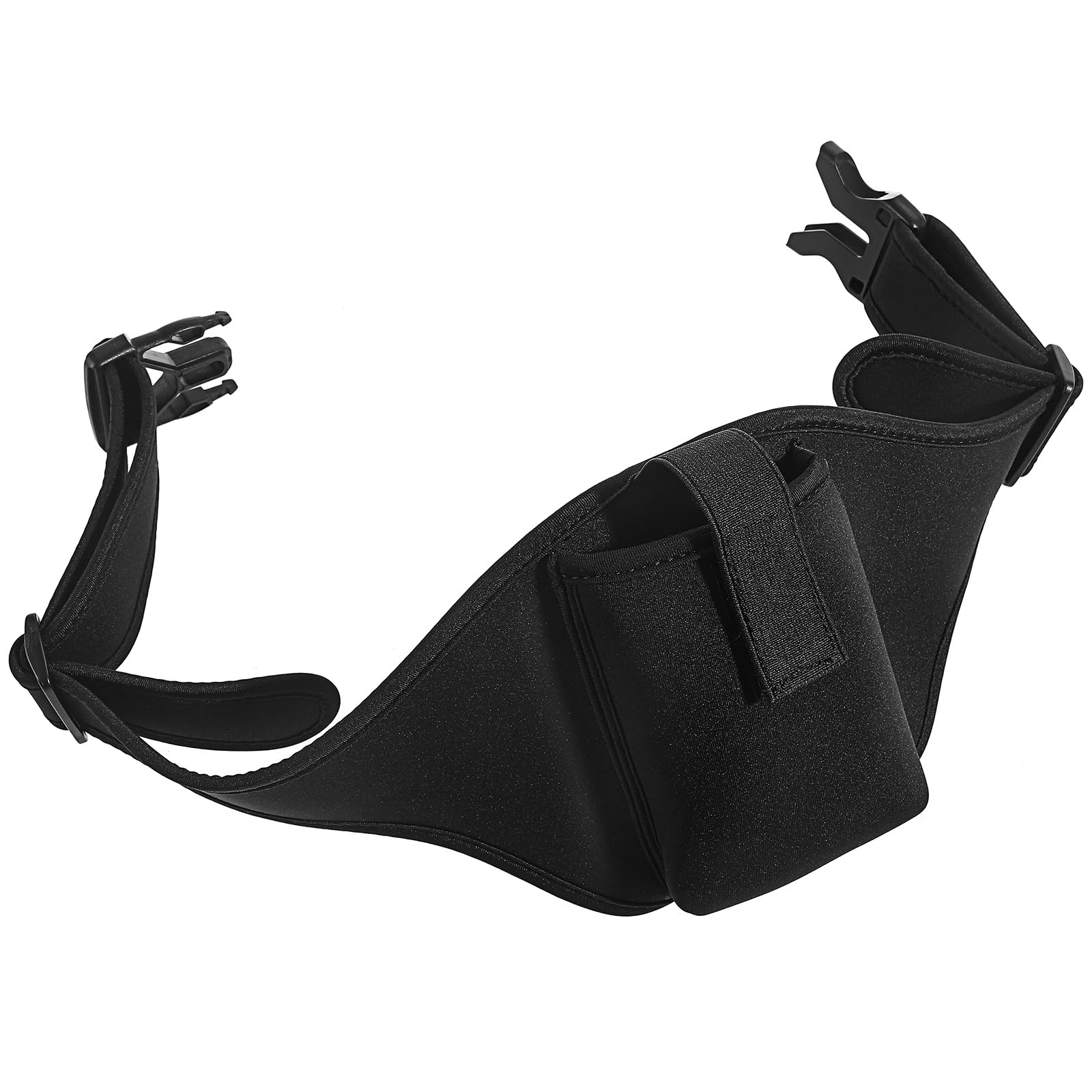 TOYANDONA Adjustable Fitness Waist Belt with Neoprene Microphone Holder Pouch for Running and Training