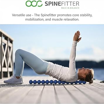 Spinefitter by Sissel® Blue Anthracite | Back in Balance | Releases Tension and blockages | Ideal for Pilates and Yoga