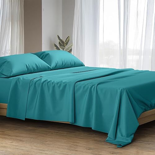 Ashton Sheets Juego de sábanas King de algodón egipcio, 1500 hilos, 4 piezas, sábanas de algodón egipcio, sábanas de lujo tamaño King, sábanas