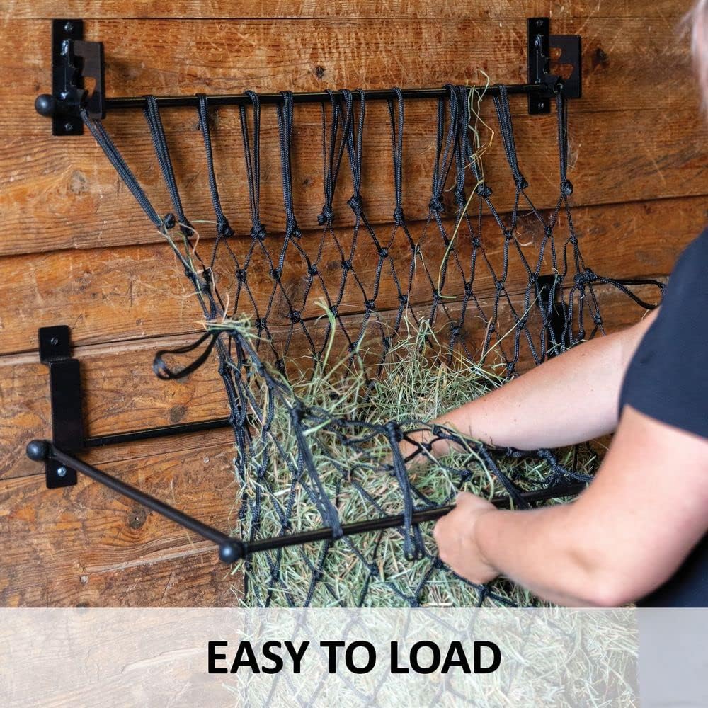 EASY-UP Freehand Feeder for Horses Time-Saving Horse Stable Hay Loader Feeding | Adaptable to Any Hay Net | Safe Stall Use | 5-Year Warranty