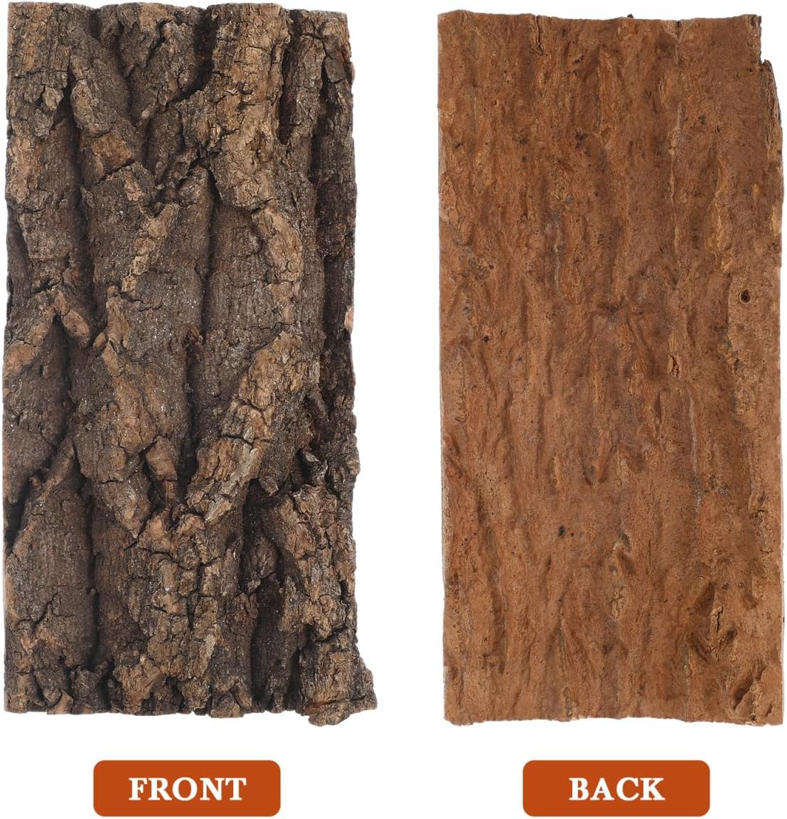 DOITOOL 3 Pcs Natural Cork Bark Aquarium Decor Reptile Tank Background Indoor Terrarium Decoration