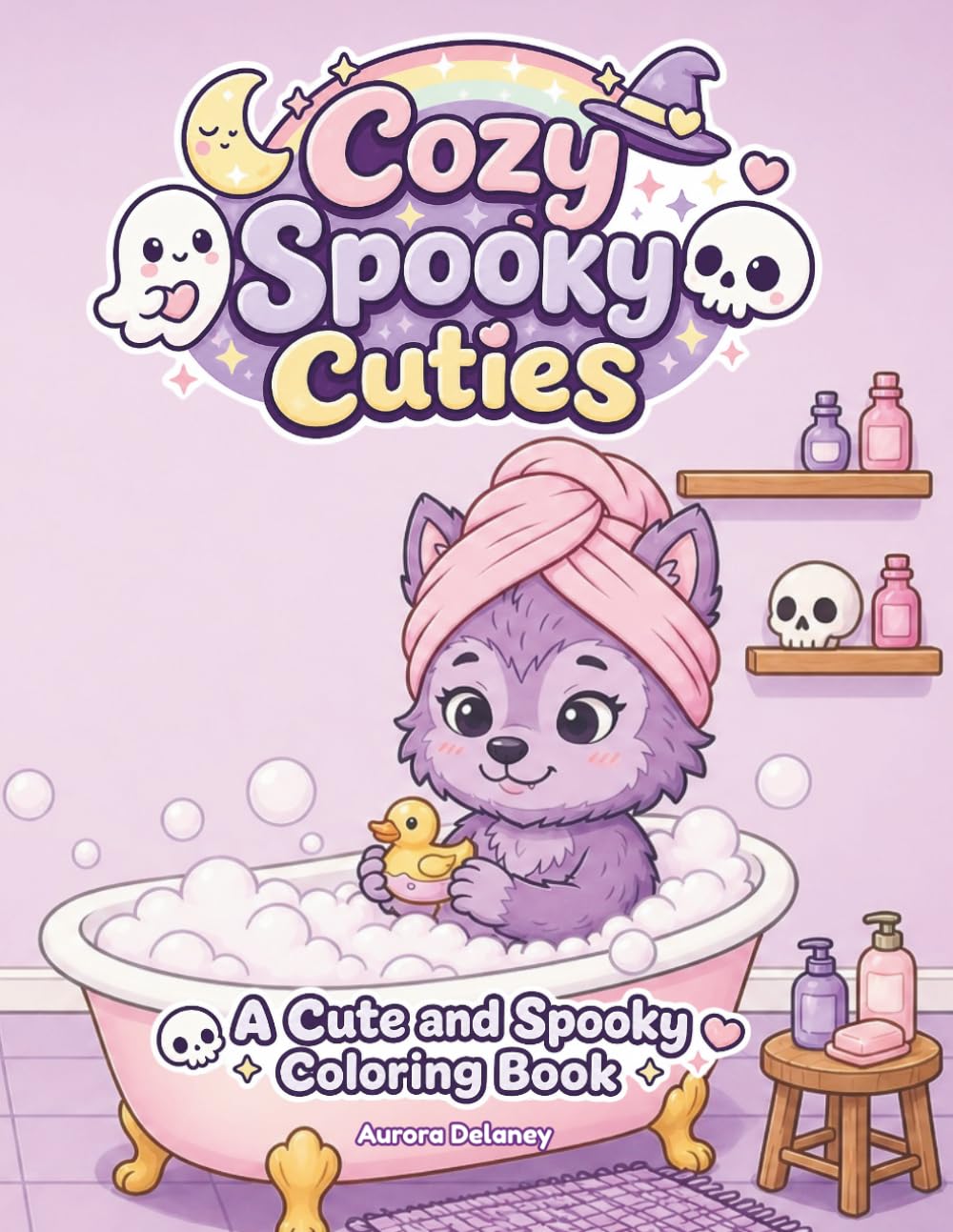 Cozy Spooky Cuties: A Cute & Spooky Coloring Book