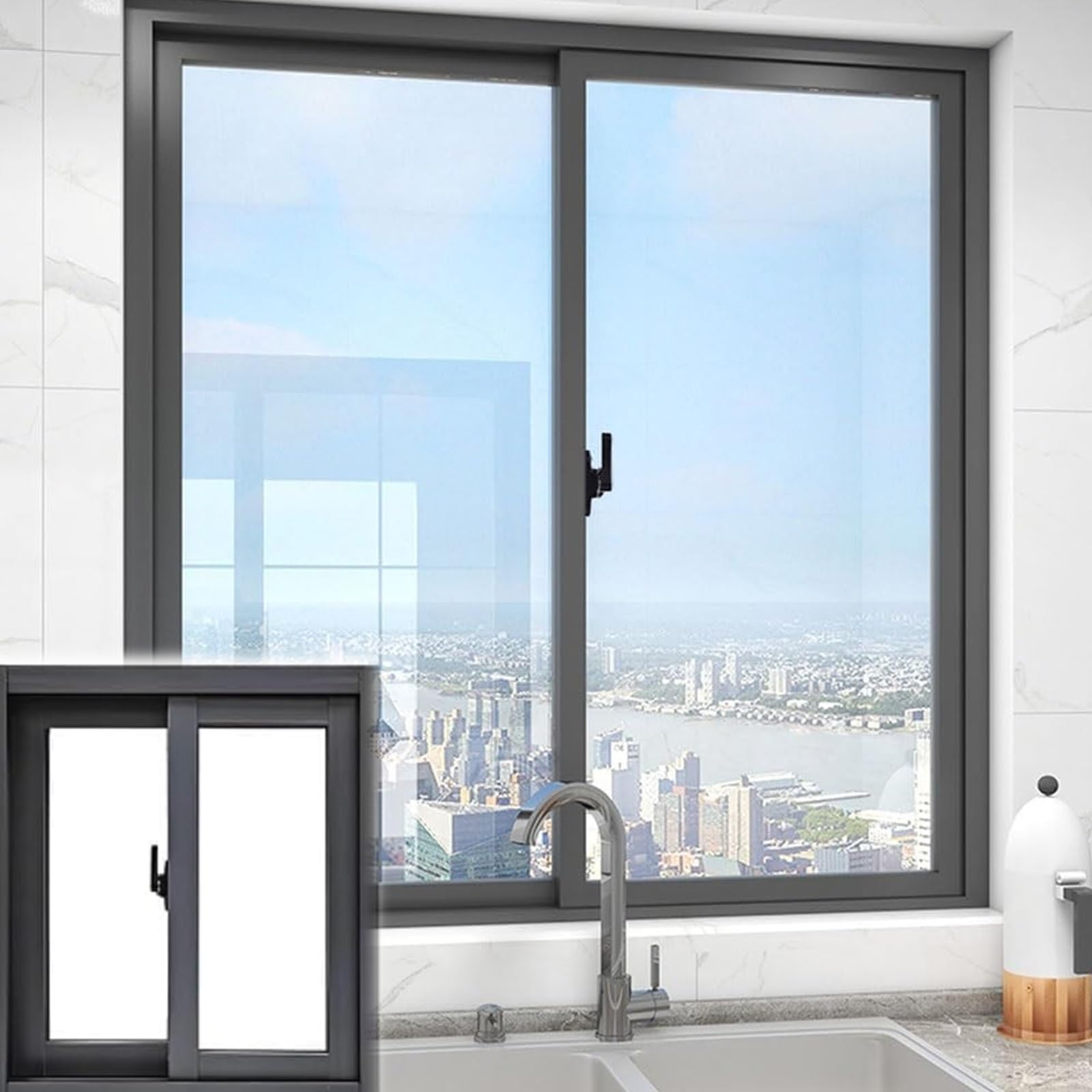 Ventanas corredizas de aluminio de alta resistencia con diseño duradero para el hogar