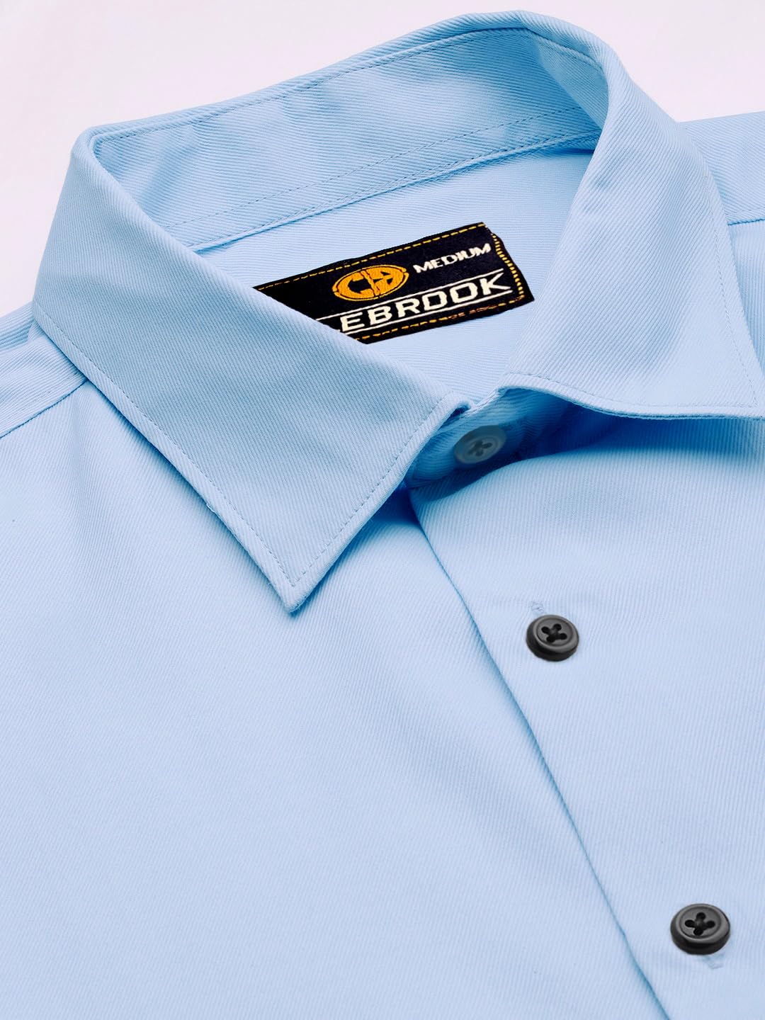 CB-COLEBROOK Camicia da uomo tinta unita a maniche lunghe resistente alle pieghe regular fit cotone chic tinta unita camicie formali per gli uomini