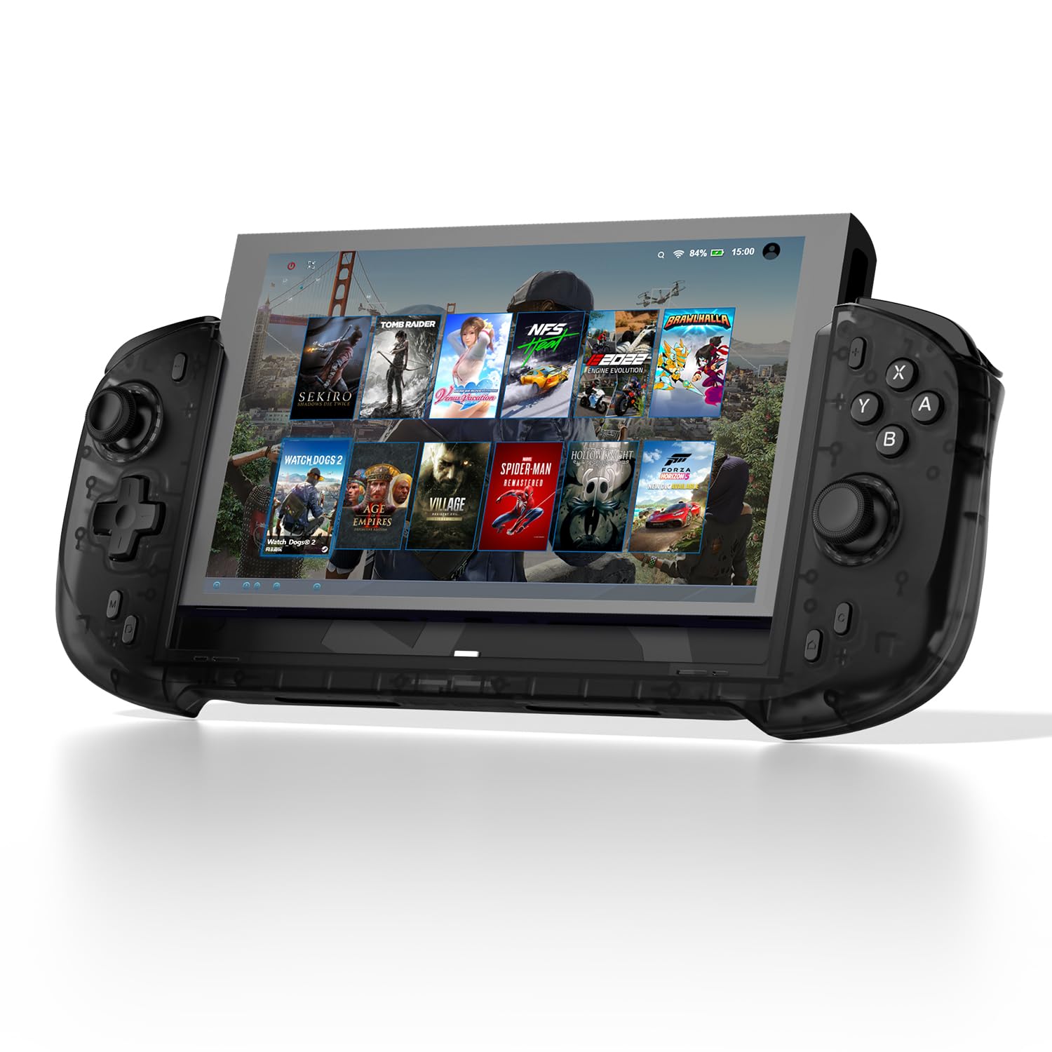 abxylute N6 Manette Switch 2 avec bouton C natif, boutons arrière et remappage des touches ABXY, joystick à effet Hall gyroscopique 9 axes (Noir)