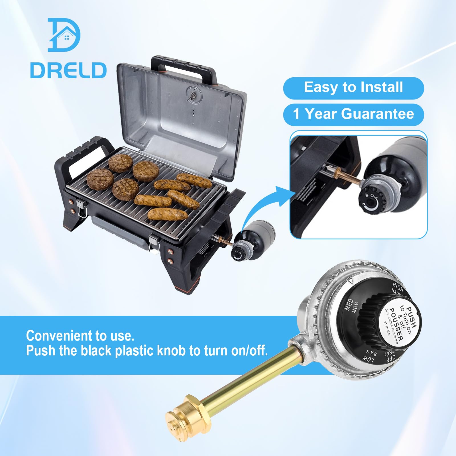 Grill2go X200 Regulator Airizin Regulator Control Valve For Char