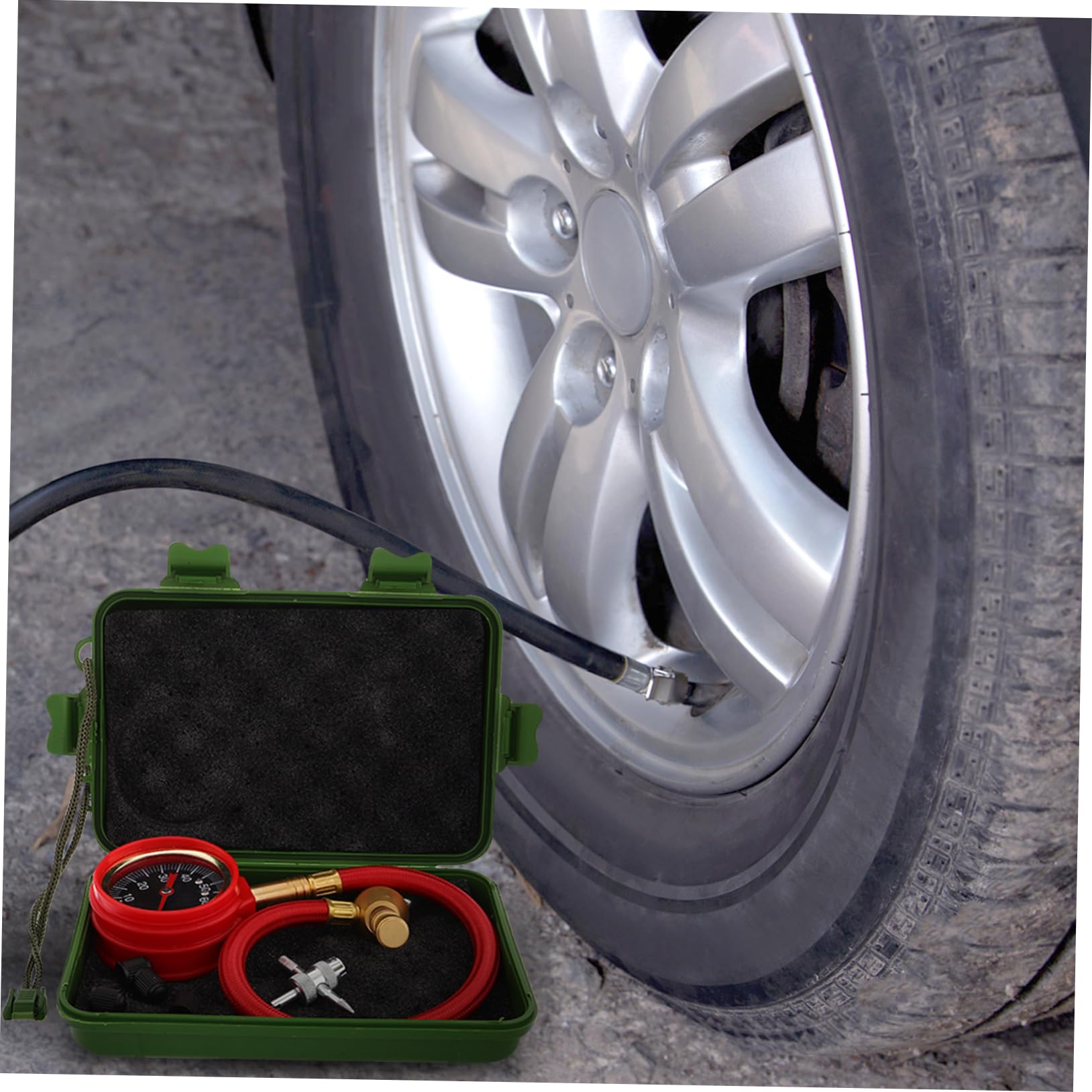 Manomètre à Cadran pour Pneus de Voiture, Lot de 1 Set