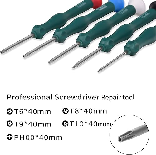 Miniatura 4 de JAOYSTII T6 T8 T9 T10 Xbox One Juego de destornilladores de seguridad 9 en 1 Torx Kit de herramientas de reparación de destornilladores de seguridad