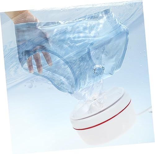 Miniatura 5 de HOMSFOU Lavadora portátil de 30 W Mini lavadora de viaje con alimentación USB para camisas y calcetines sincronización inteligente Limpieza profunda