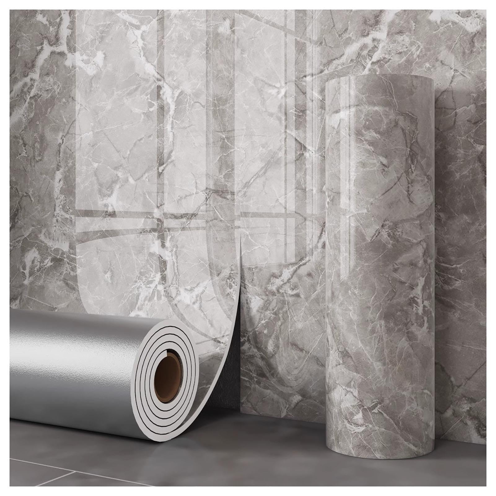 Peel and Stick Marble Tile Wall Panels Waterproof Backsplash Decor