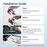 Vista 8 de TOKYOINK 67XL Cartucho de tinta negro de repuesto para HP 67 Ink XL HP67 HP67XL (negro, 2 unidades) compatible con DeskJet 2855e 2827e 2800e 4255e