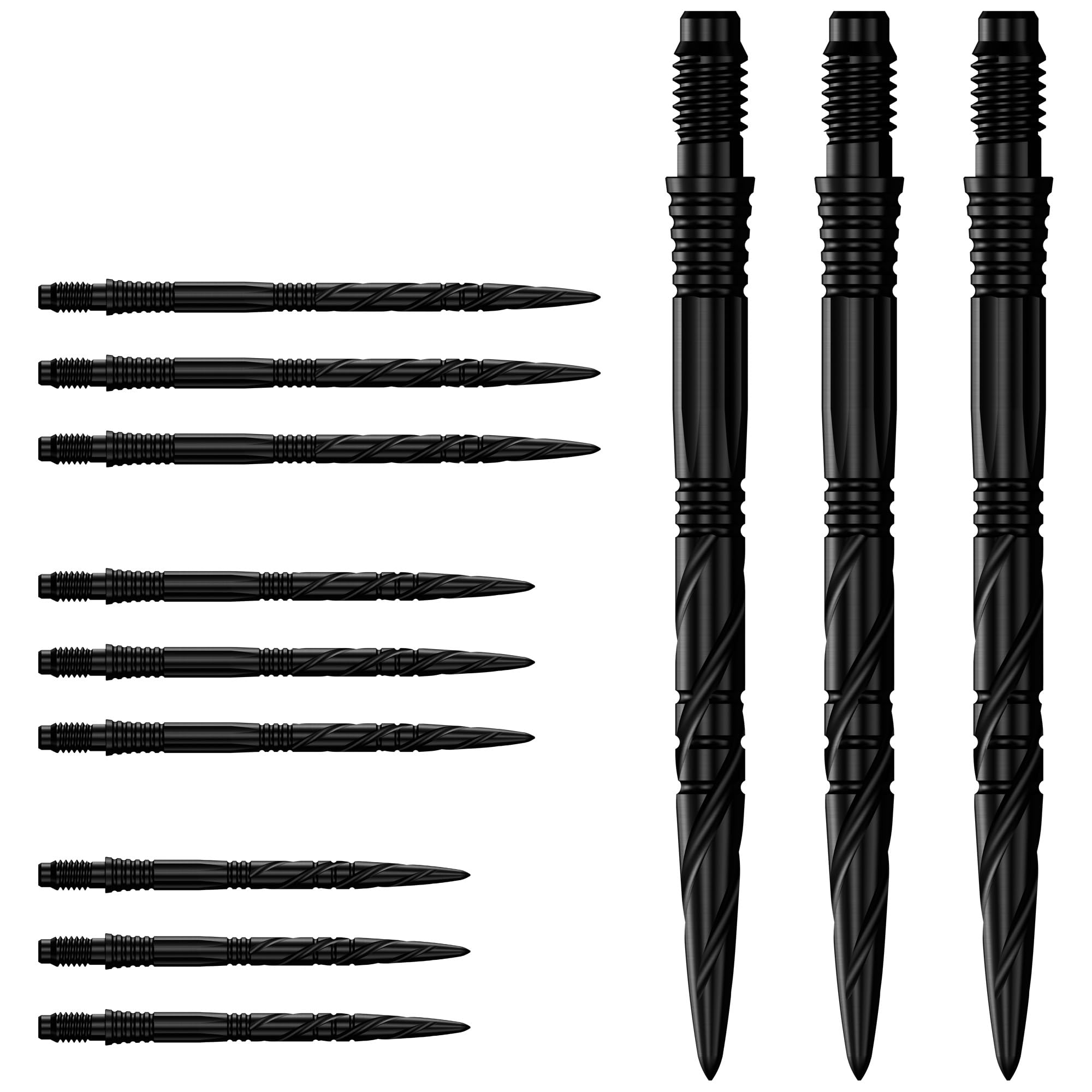 Mission R2.5 Rapid Dart Points - SGV - Universal - Black - 35mm