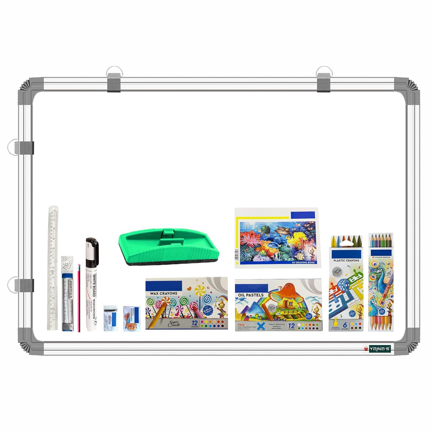 YAJNAS Magnetic Whiteboard - Portable Lapboard -16