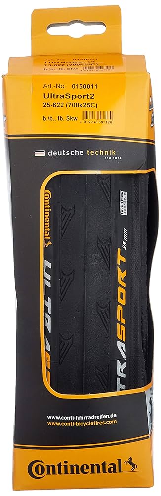Continental Ultra Sport 2 タイヤ 700x25C 2本 Amazon.com : Continental Ultra Sport II Bike Tire, Black