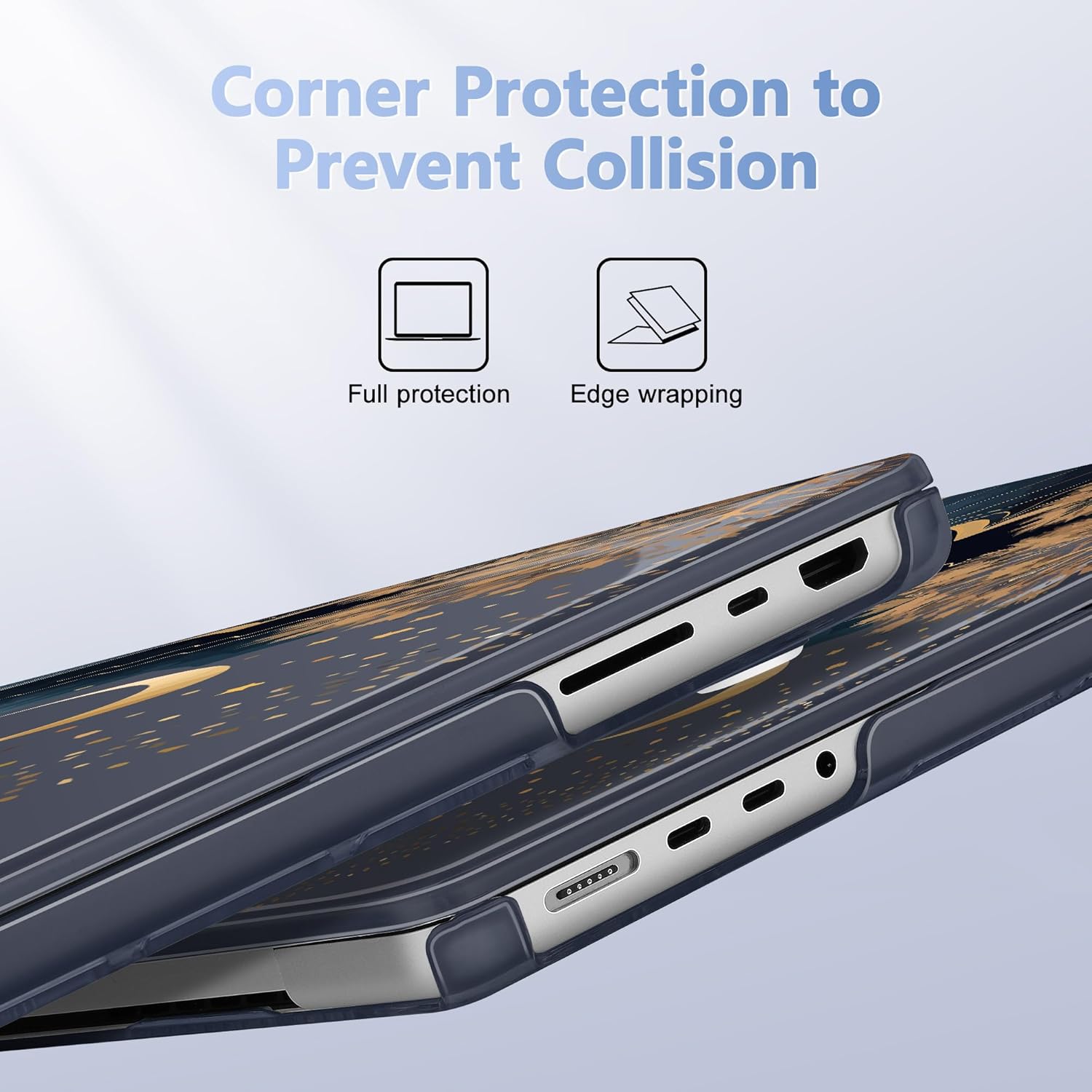 May Chen for MacBook Pro 16 inch Case M1 M2 M3 M4 M5 Pro/Max with Liquid Retina XDR, Release 2021-2025 2026 A3429 A3428, Anti-Drop Plastic Hard Shell with Keyboard Cover, Starry Mountain