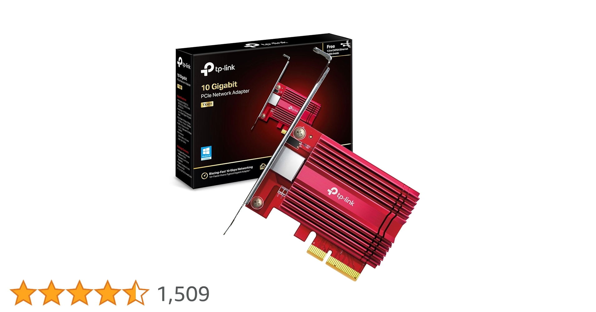 TP-Link 10Gbps LANカード PCI-E TX401 Amazon.com: TP-Link 10GB PCIe Network Card (TX401)-PCIe to