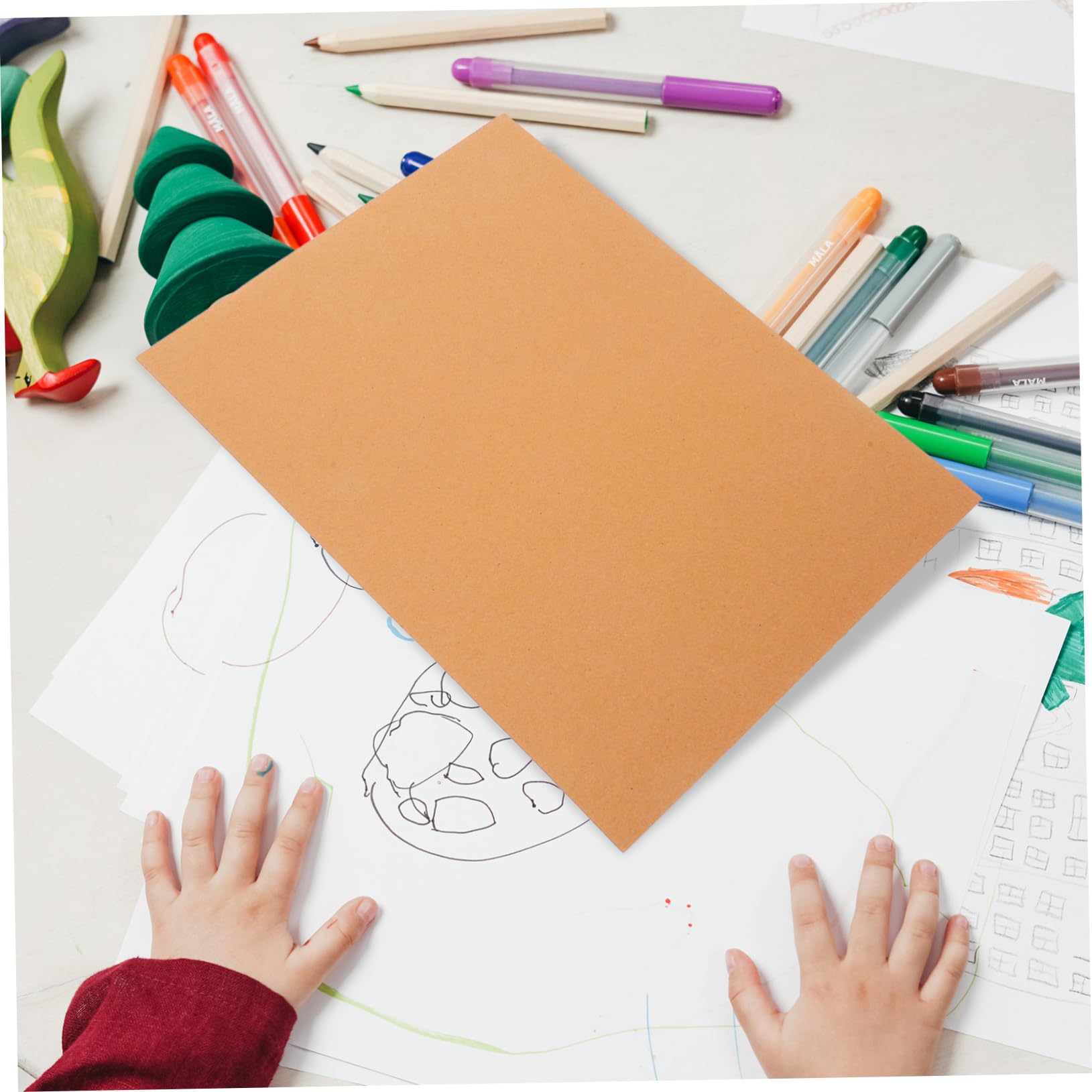Artibetter 100fogli Cartoncino Carta da Pacchi Chiari Materiali Fai da Te per Origami Scrapbooking Taglio della Carta e Creazioni Artigianali