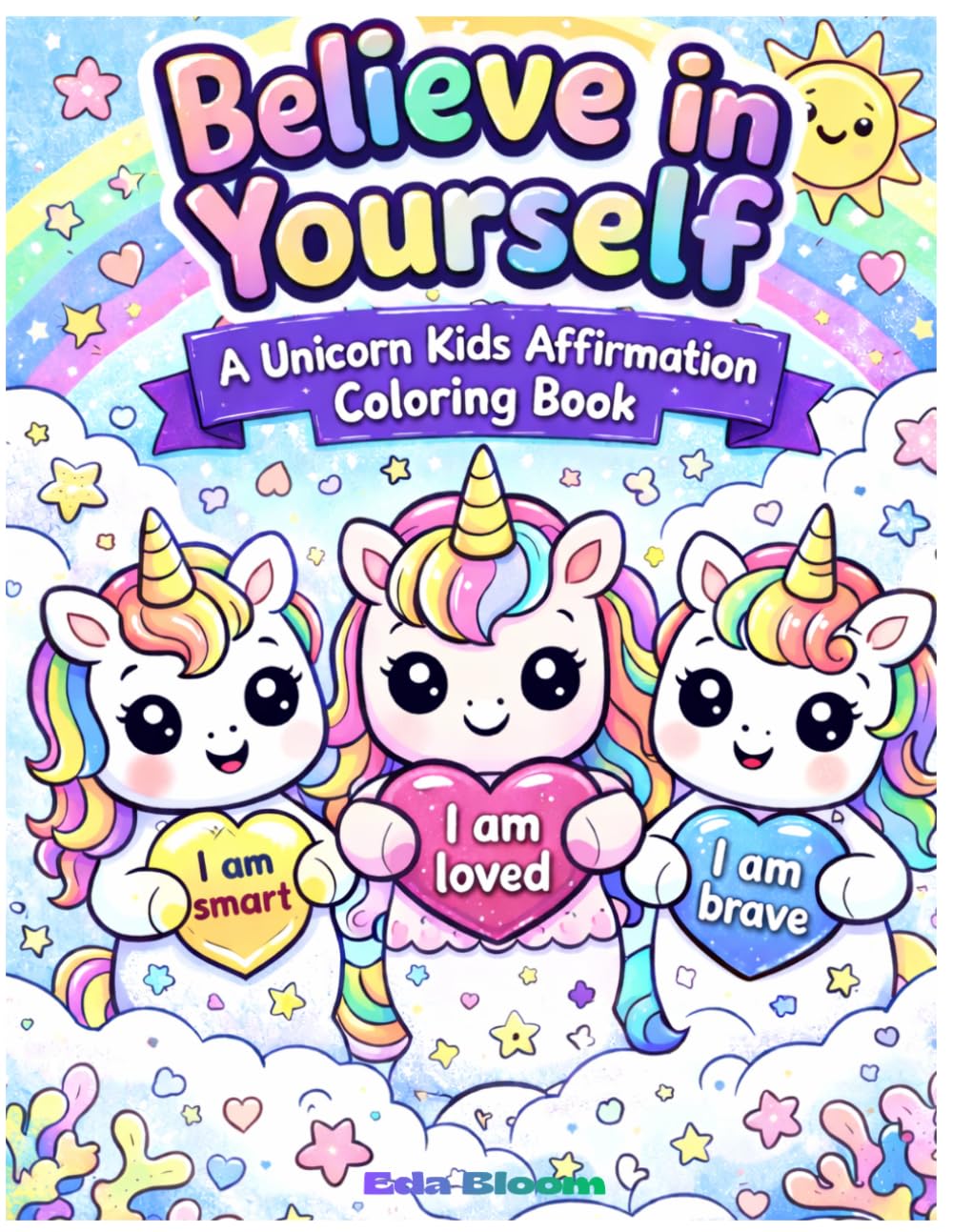 Believe in Yourself: A Unicorn Kids Affirmation Coloring Book