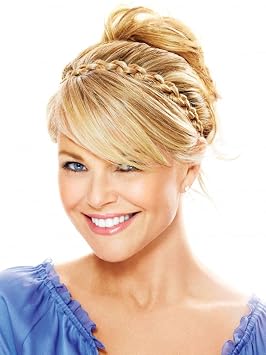Christie Brinkley Thick Braid Headband Color Ht14/88H Light Blonde - Jumbo Twist No Slip Wide Chunky Braid Put on Pieces Hairpiece Wedding Princess Hair Vibralite Synthetic Diadema Trenzada Gruesa