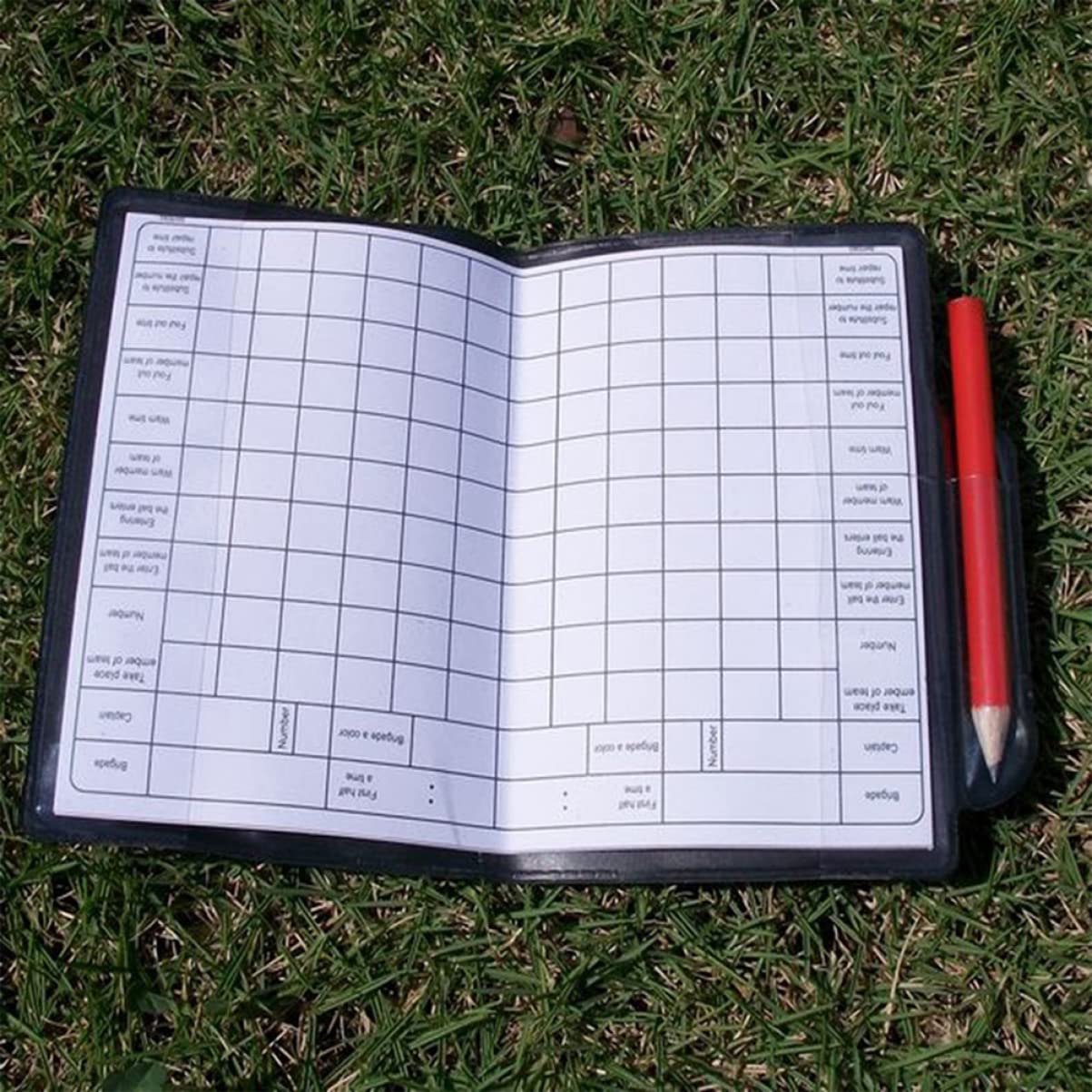 BESPORTBLE árbitro Tarjeta y Amarilla Plegable Tapas Etiqueta Cuaderno cadernos Tarjetas de Futbol portatiles Tarjetas de árbitro de polivinilo